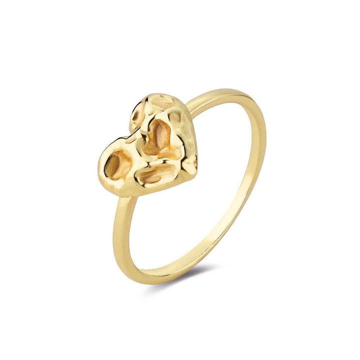 Wioga Abelone Forgyldt Hjerte Ring – R-8822-GP-001