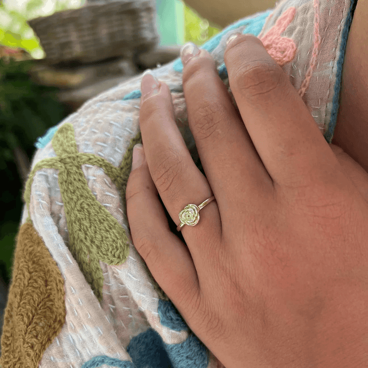 Wioga Anna-Auguste Forgyldt Rose Ring – R-8823-GP-001