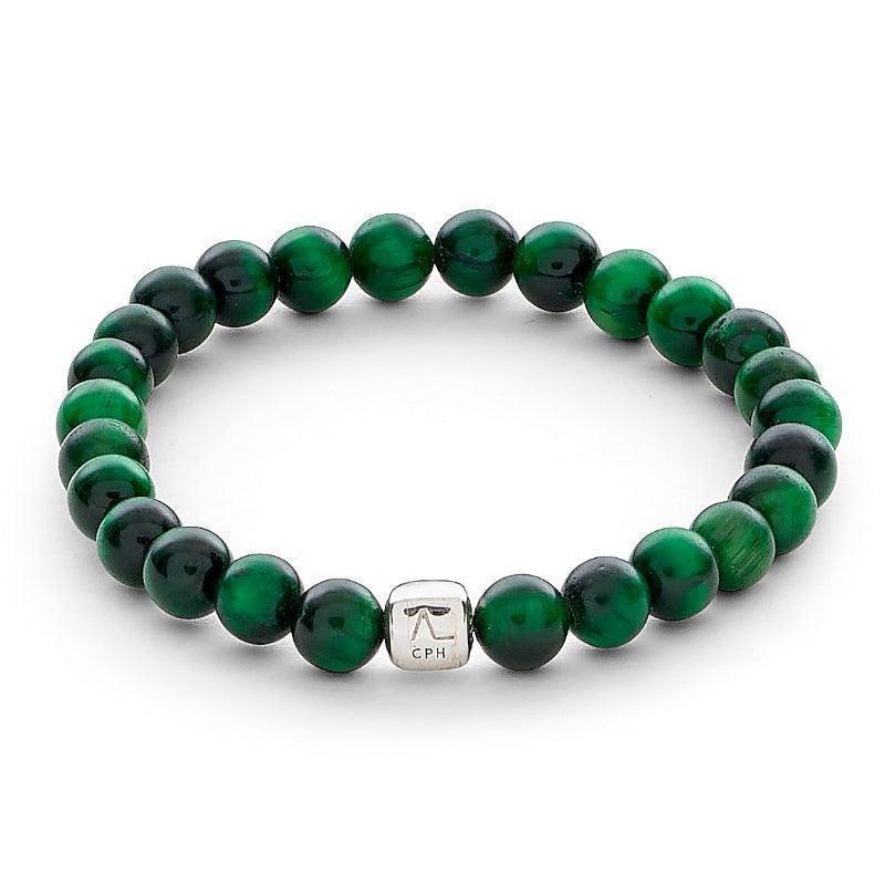 Alexander Lynggaard Armbånd - Green Tiger Eye 6mm – C00353-001
