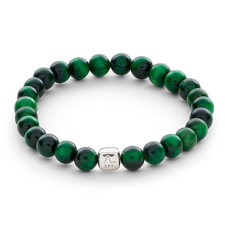 Alexander Lynggaard Armbånd - Green Tiger Eye 6mm – C00353-001