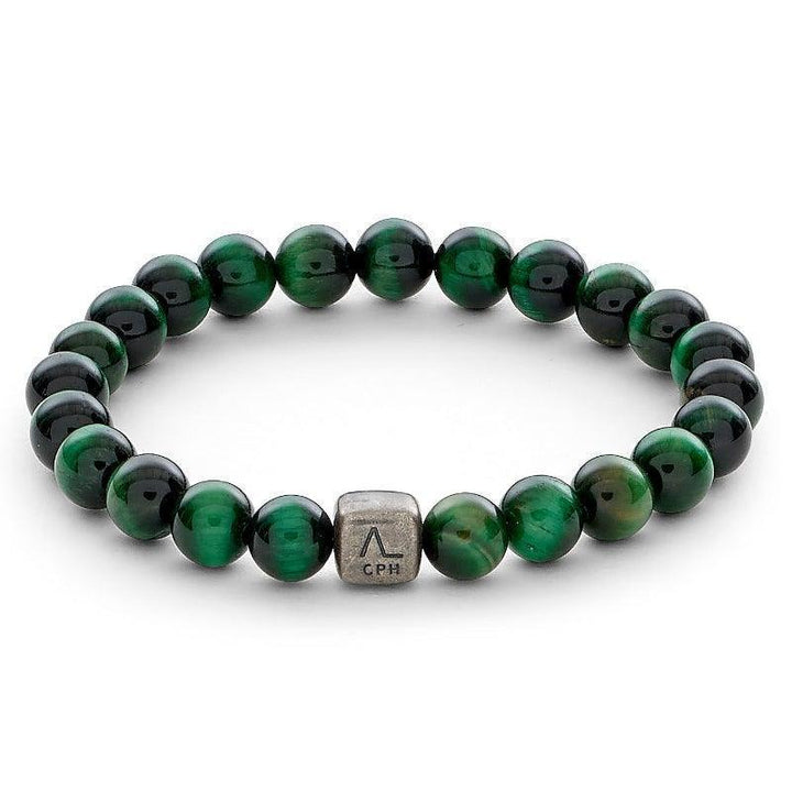 Alexander Lynggaard Armbånd - Green Tiger Eye 8mm – C00363-001