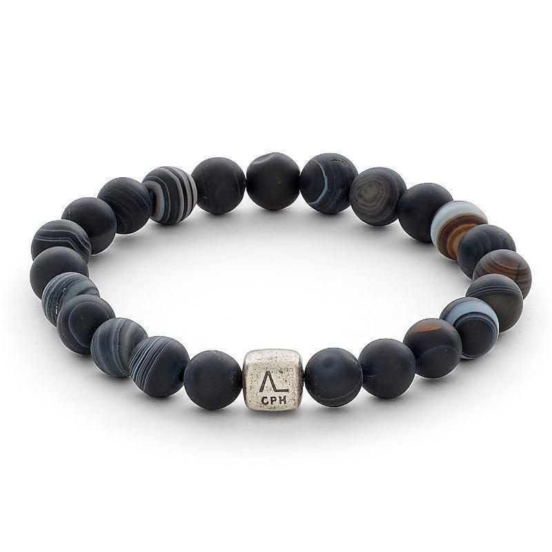 Alexander Lynggaard Armbånd - Striped Agat 8mm – C00403-001