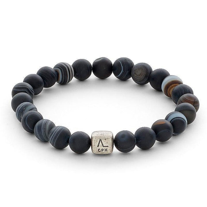 Alexander Lynggaard Armbånd - Striped Agat 8mm – C00403-001