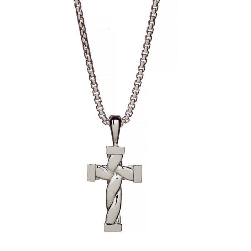 Alexander Lynggaard Sølv Halskæde - Hope Twisted Cross – D25001
