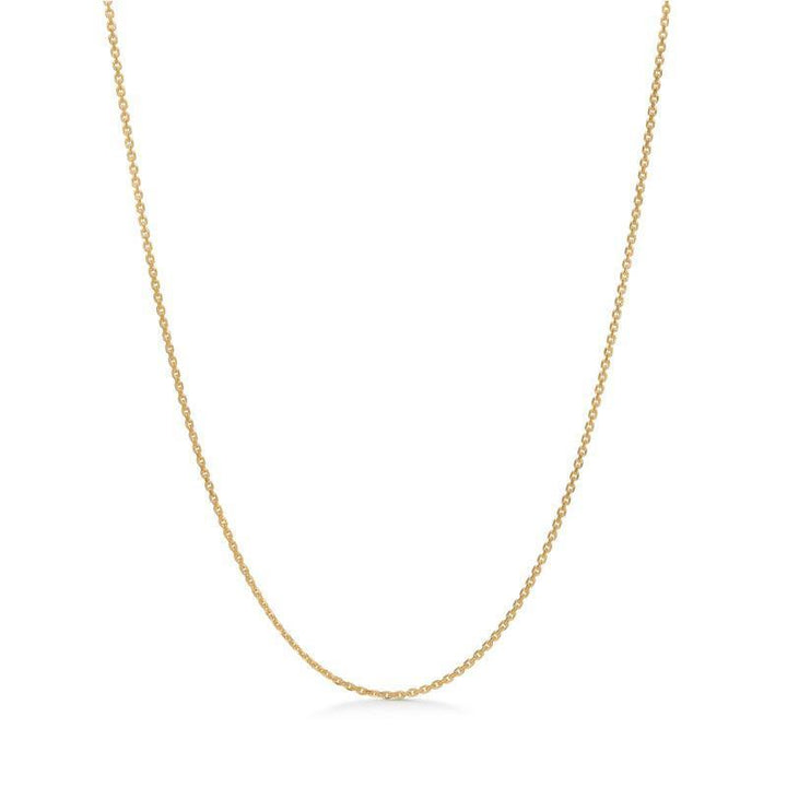 Anker Facet 8 kt Halskæde 80 cm - 9320112 – 9320112