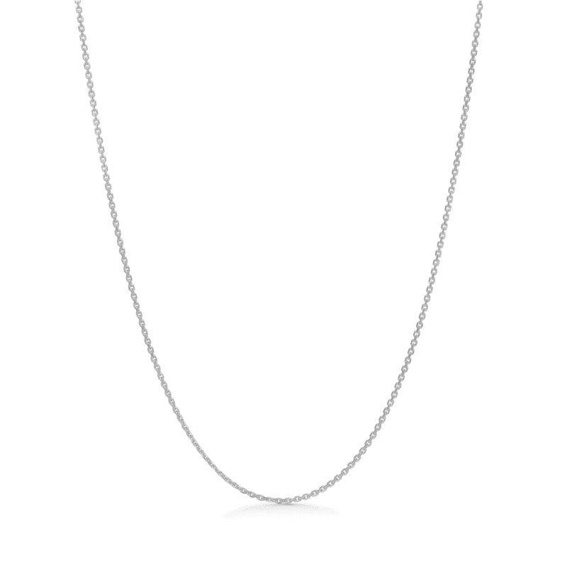 Anker Facet Sølv Halskæde 45 cm - 9120110 – 9120110