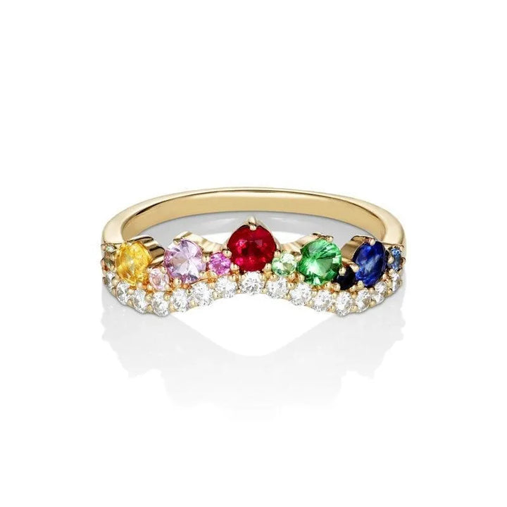 Anpé Atelier Josephine 14kt Guld Ring m. Diamanter og Ædelstene – 2458-001