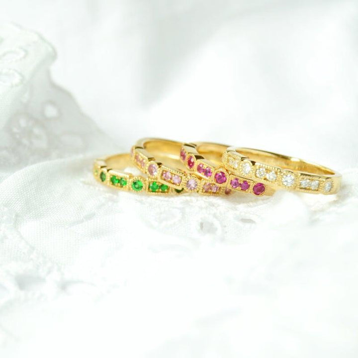 Anpé Atelier Trine Ji Green Ring 14kt Guld – produktbillede 2