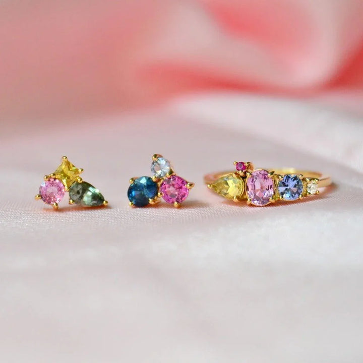 Anpé Atelier Varnaya 18kt Guld Ring m. Safirer – produktbillede 2