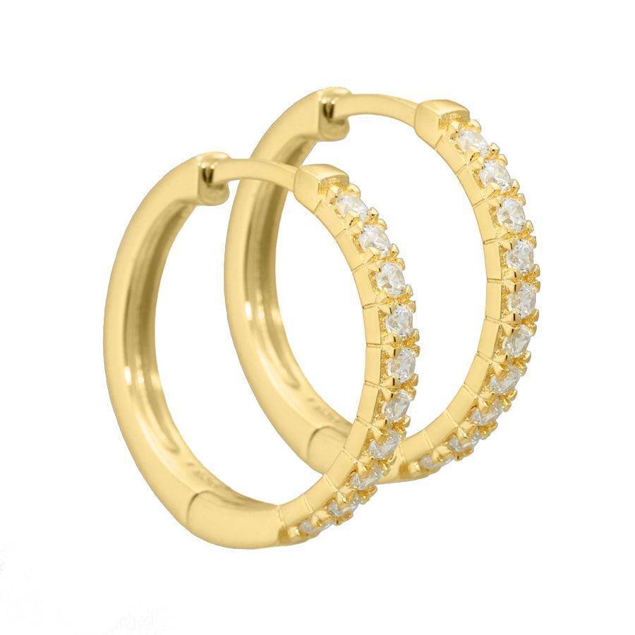 Aqua Dulce Darling sølvforgyldte Øreringe 20 mm - 3827 – 3827