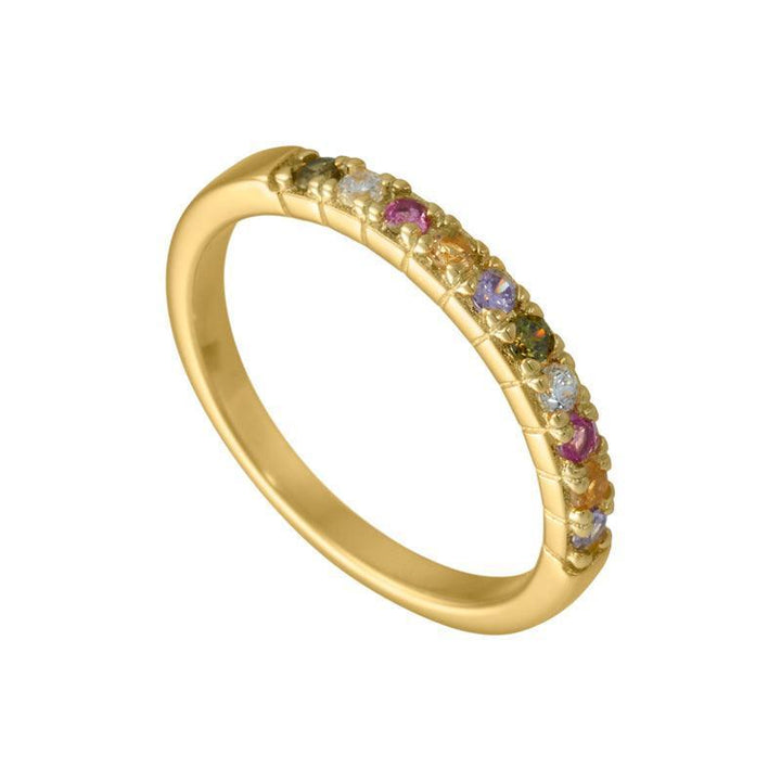 Aqua Dulce Ella Ring I Forgyldt Sølv - 3857 – 3857-002