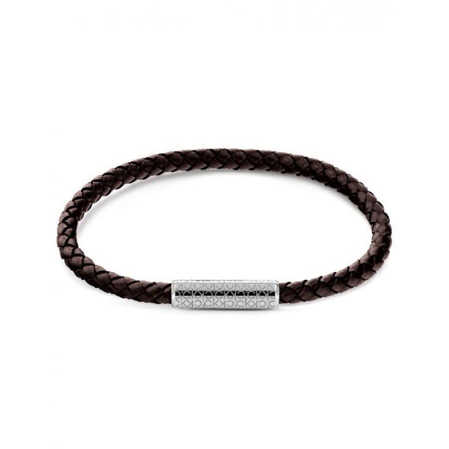 Calvin Klein Braided Bracelet 19,5cm læder brun - 35000102 – 35000102