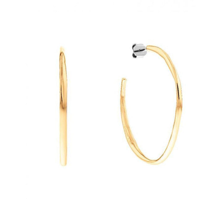 Calvin Klein Molten Pebble Bangle stål-gold creoler - 35000115 – 35000115