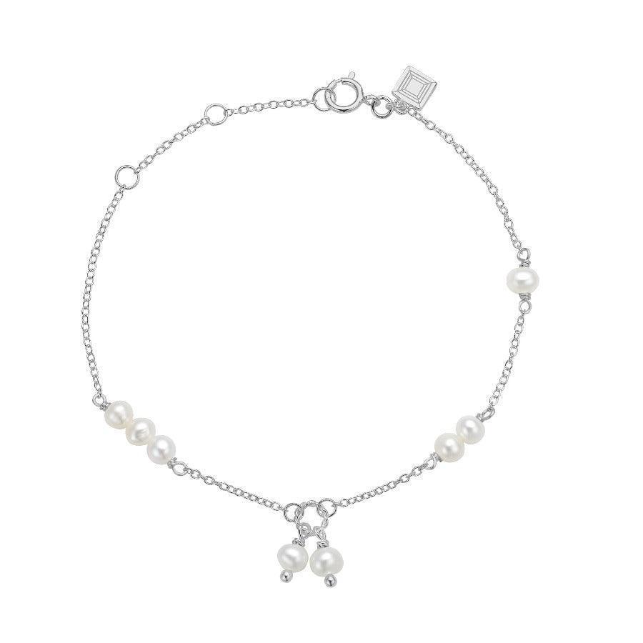 Carré Armbånd Med Perle - SB4364BI – SB4364BI