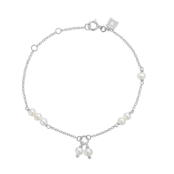 Carré Armbånd Med Perle - SB4364BI – SB4364BI