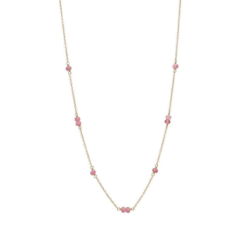 Carré Halskæde Med Pink Tourmalin - FC4335TRP – FC4335TRP