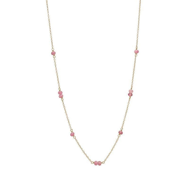 Carré Halskæde Med Pink Tourmalin - FC4335TRP – FC4335TRP