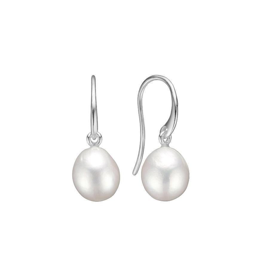 Carré Øreringe Med Baroque Perle - SH4433 – SH4433BAROQUE