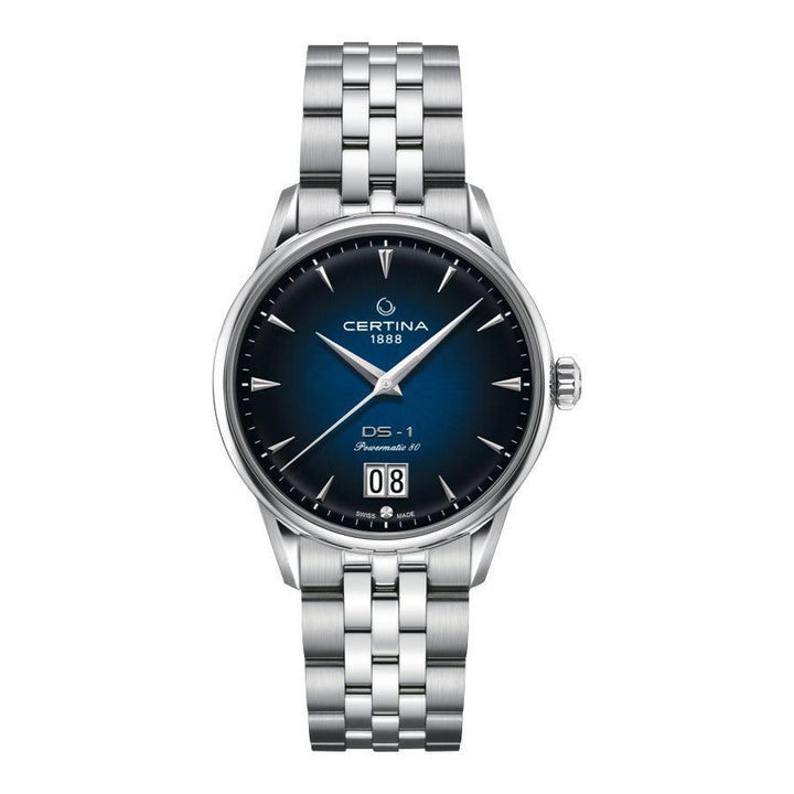 Certina DS-1 Big Date Powermatic 80 Herreur - Blå Urskive – C0294261104100