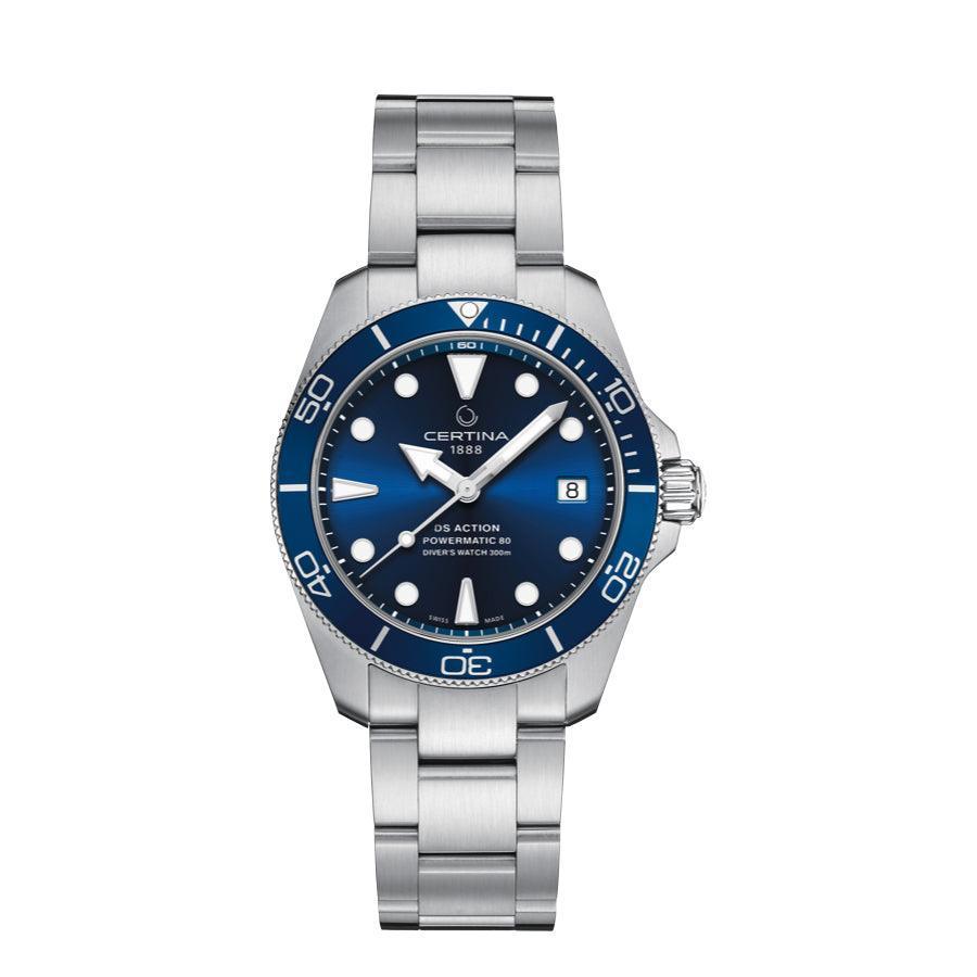 Certina DS Action Powermatic 80 - Blå Urskive – C0328071104100
