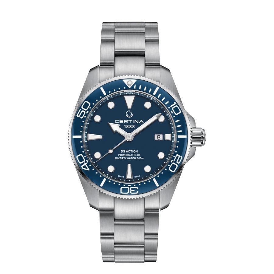 Certina DS Action Powermatic 80 Herreur - Blå Urskive – C0326071104100