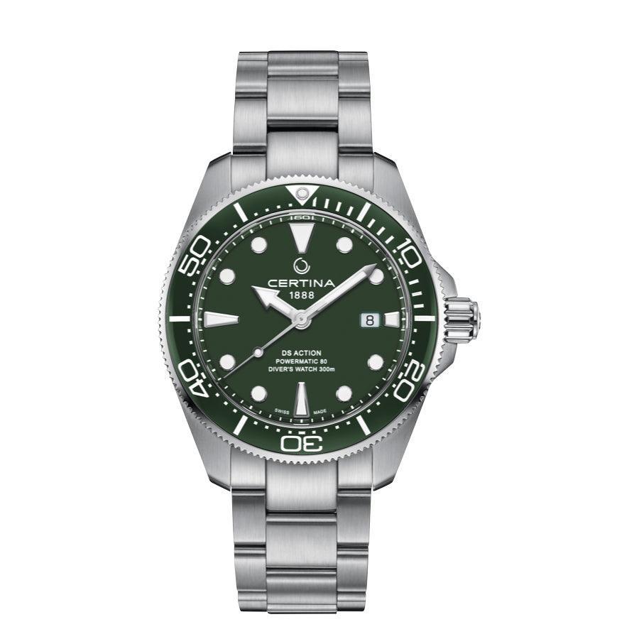 Certina DS Action Powermatic 80 Herreur - Grøn Urskive – C0326071109100