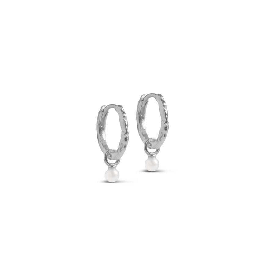 Enamel Belle Hoops Pearl - E271SM-Pearl – E271SM-Pearl