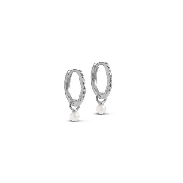 Enamel Belle Hoops Pearl - E271SM-Pearl – E271SM-Pearl