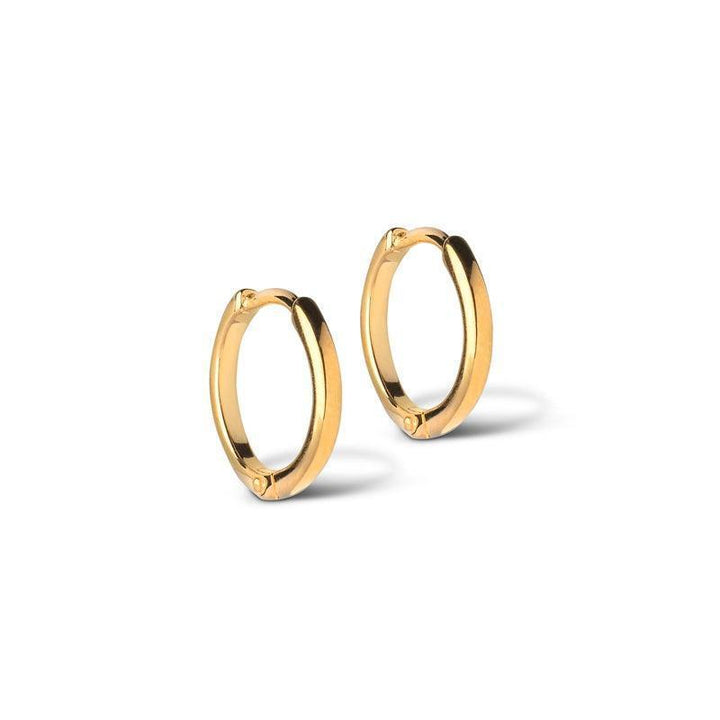 Enamel Classic Forgyldt Hoops 10mm - 168G – 168G