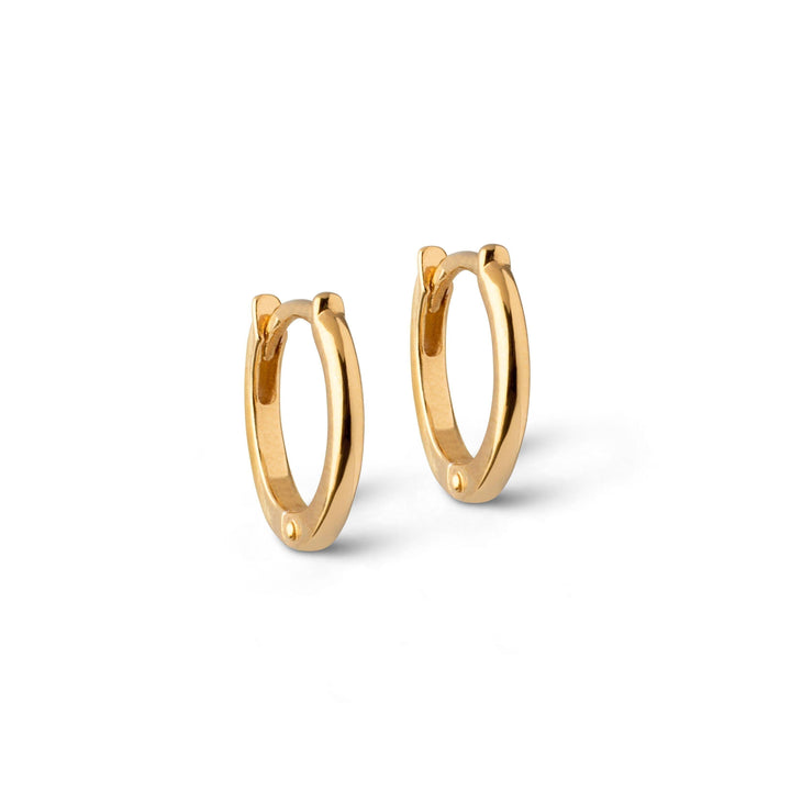 Enamel Classic Forgyldt  Hoops 8mm - E176G – E176G