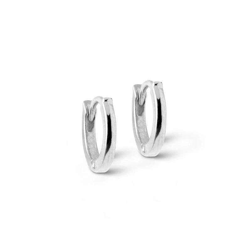Enamel Classic Sølv Hoops 6mm - E175S – E175S