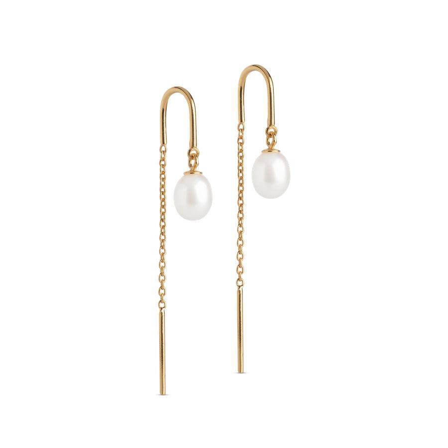 Enamel Eleanor Pearl Earring - E308G – E308G