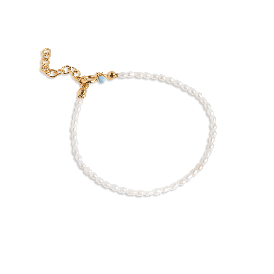 Enamel Erna Pearl Bracelet - B110G – B110G