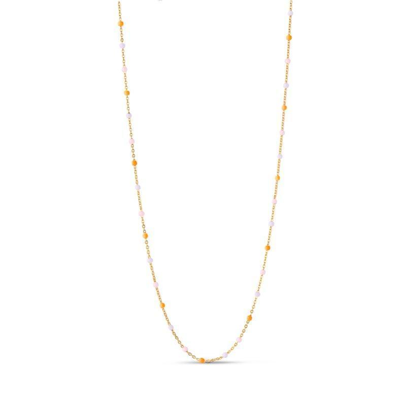 Enamel Lola Forgyldt Halskæde - N55G Heavenly – N55G-Heavenly