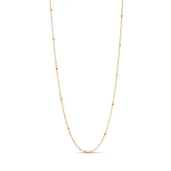Enamel Lola Forgyldt Halskæde - N55G Heavenly – N55G-Heavenly