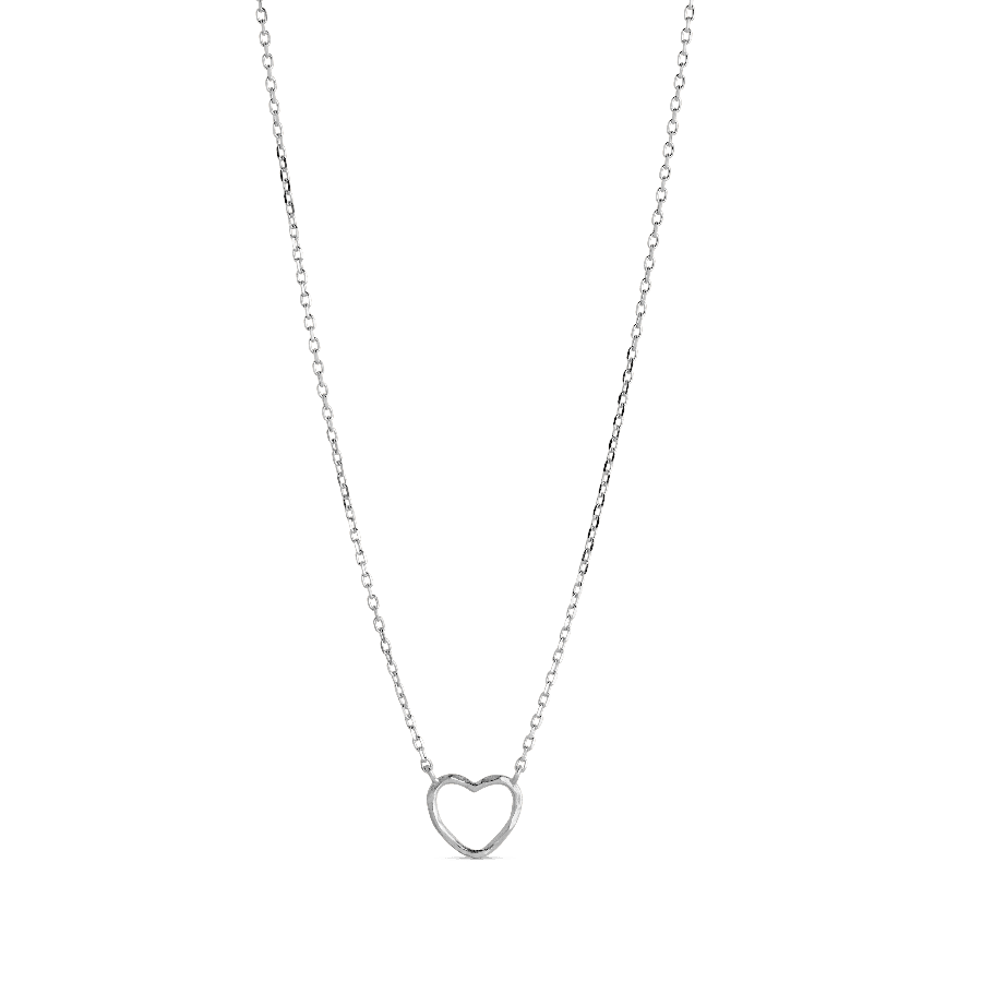 Enamel Organic Heart Halskæde - N102SM – N102SM