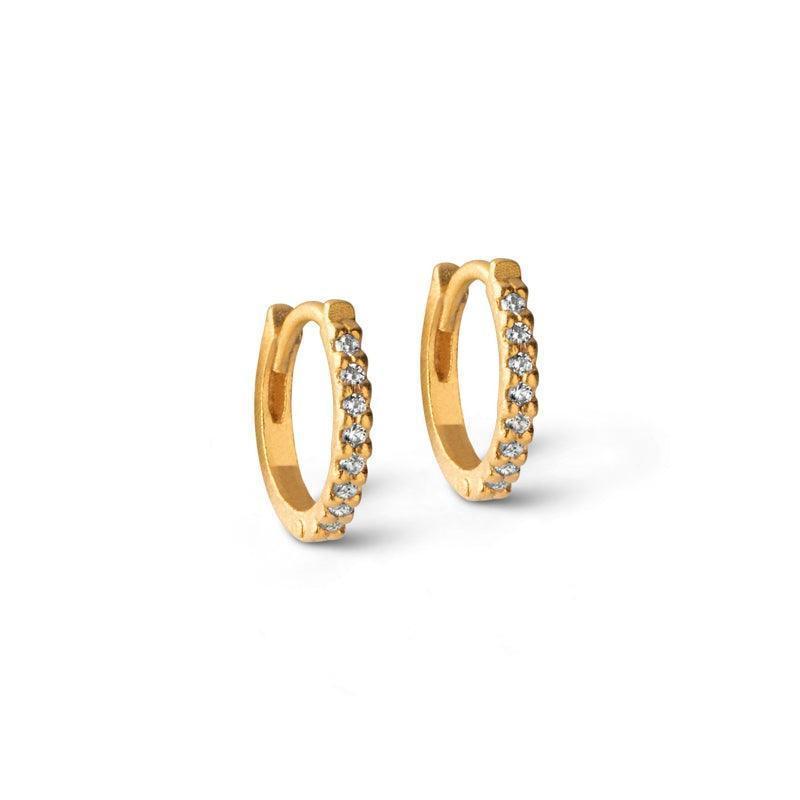 Enamel Petite Flora Hoops 8mm - E174GM – E174GM