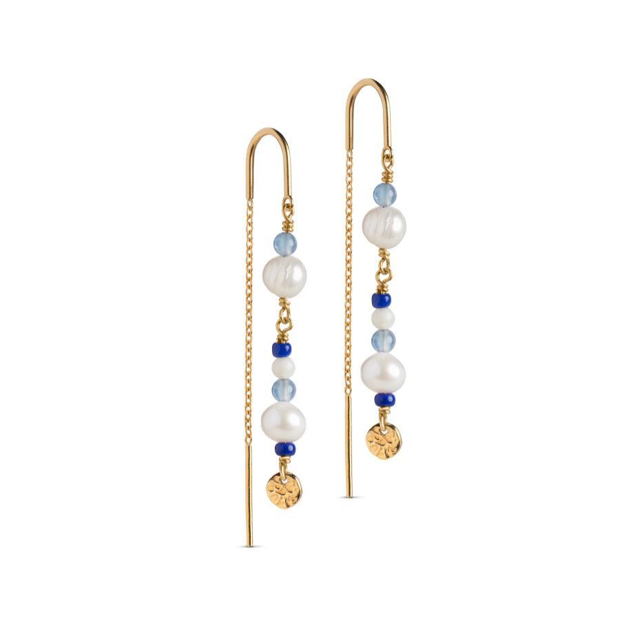Enamel Sofia Earring Marine - E282G – E282G-Marine