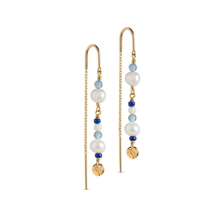 Enamel Sofia Earring Marine - E282G – E282G-Marine
