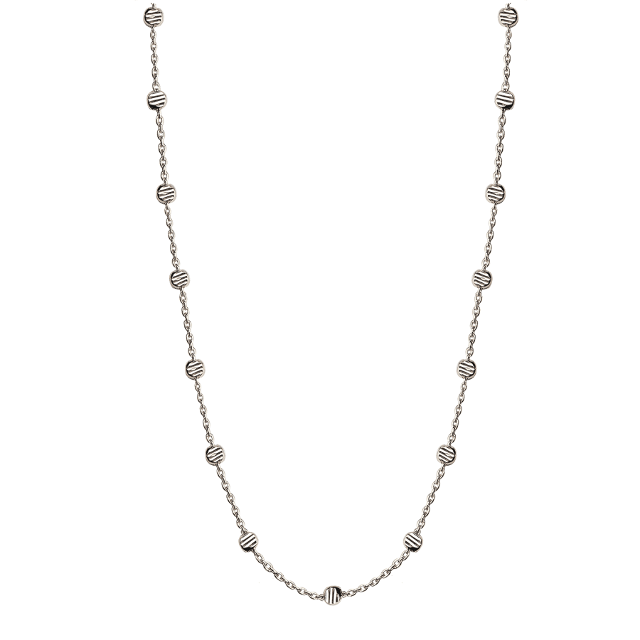 Jeberg Jewellery Beads Necklace sølv - 4575-42-S – 4575-42-S