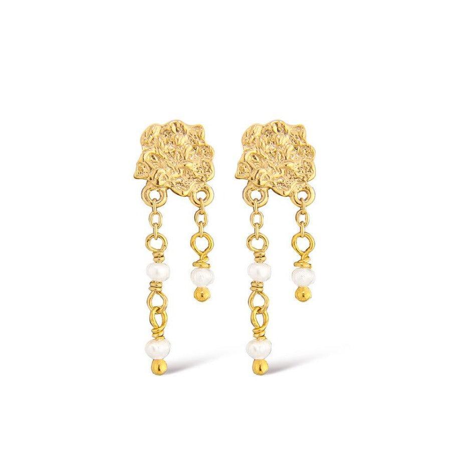 Jeberg Jewellery I Am Gold Pearly Øreringe sølvforgyldte - 51900 – 51900