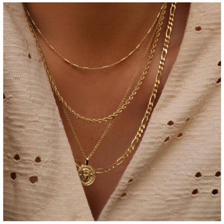 Jeberg Jewellery ROBIN Halskæde Forgyldt - 4590-42-Gold – produktbillede 2