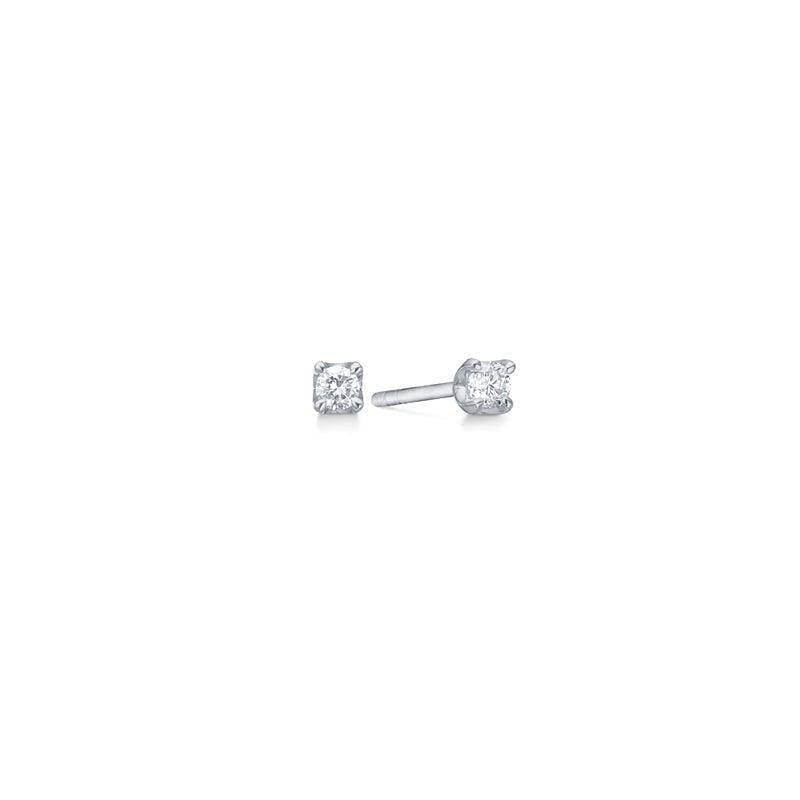 Mads Z 14 kt. Crown Diamant Øreringe 0.18 ct. Hvidguld – 1611618