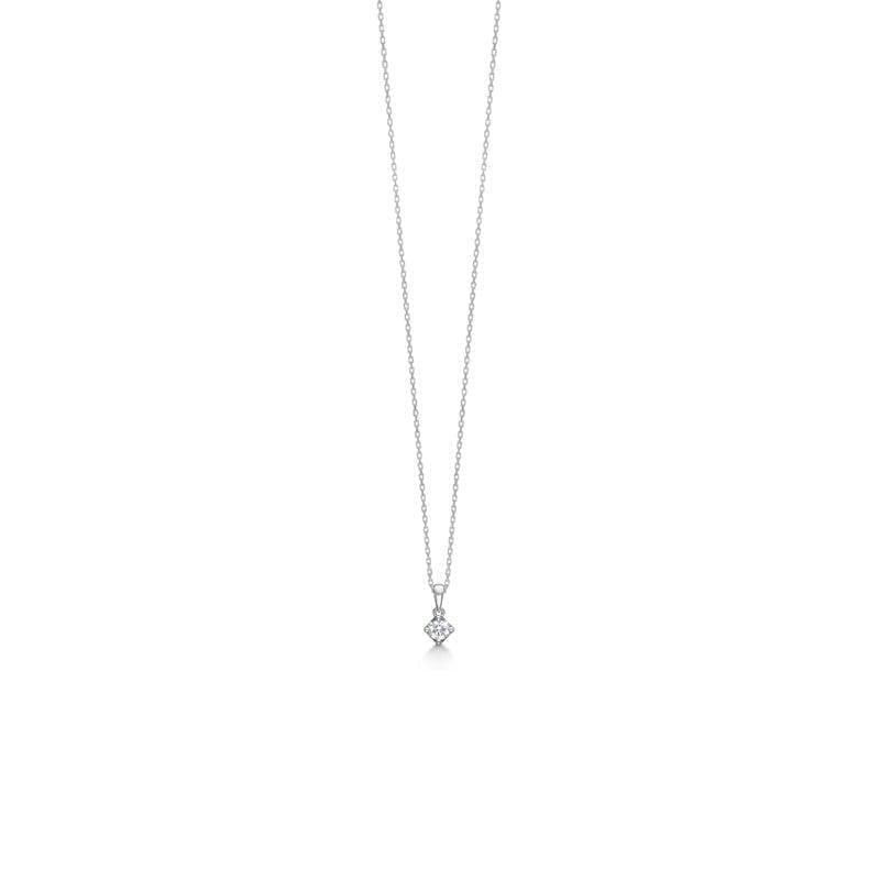 Mads Z 14 kt. Crown Diamant Vedhæng 0.16 ct. Hvidguld – 1631616