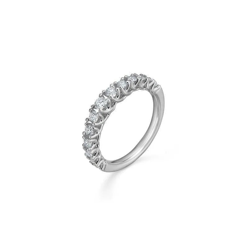 Mads Z 14 kt. Crown Princess Ring Hvidguld 0.50 ct. – 1641950-001