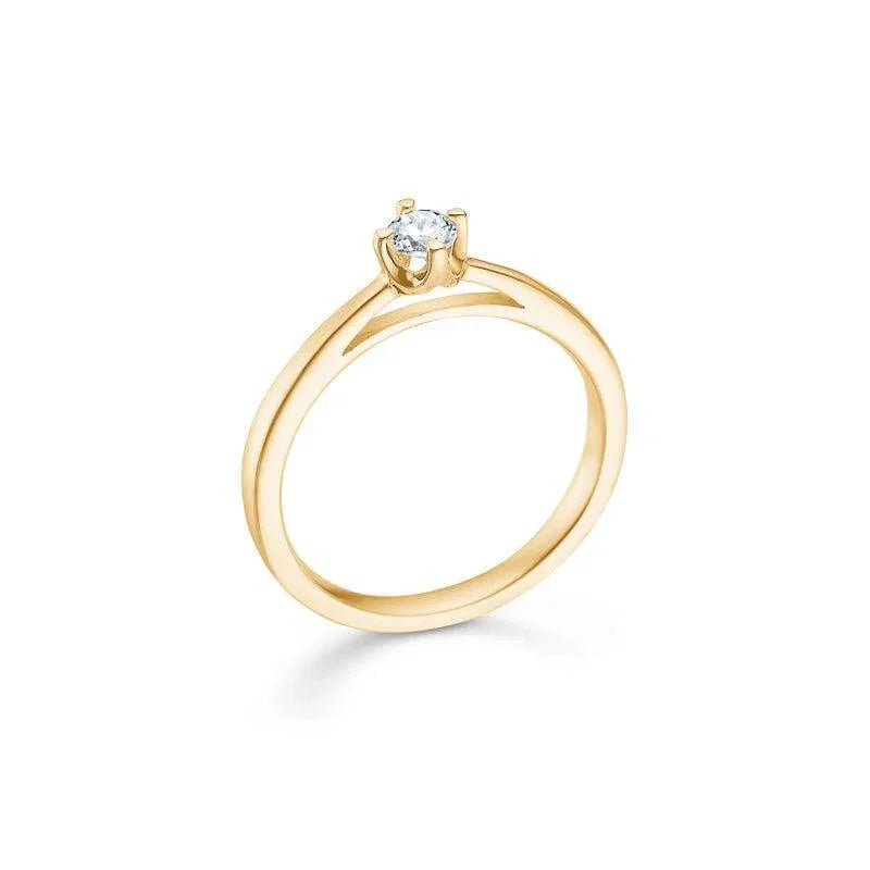 Mads Z 14 kt. Crown Ring Diamant 0.16 ct. – 1541616-001