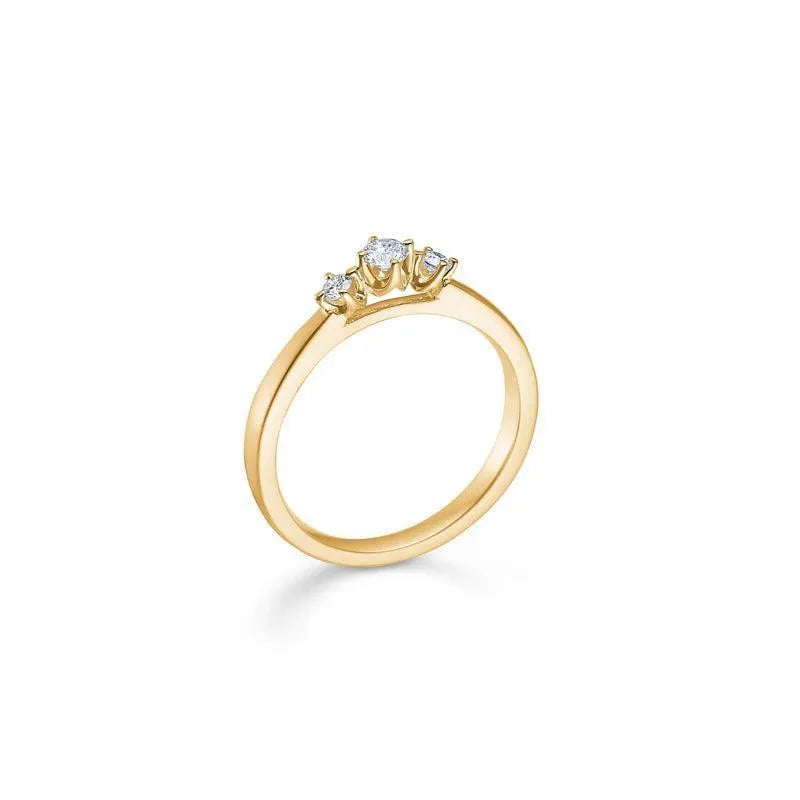 Mads Z 14 kt. Crown Trinity Diamant Ring 0.17 ct. – 1541717-001