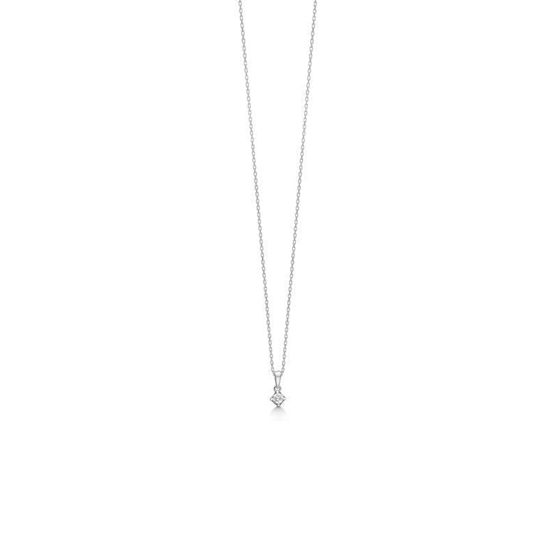 Mads Z 14 kt. Crown Vedhæng 0.09 ct. Hvidguld – 1631609