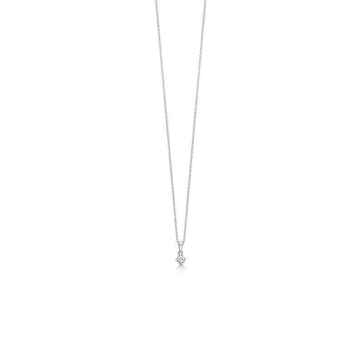 Mads Z 14 kt. Crown Vedhæng 0.09 ct. Hvidguld – 1631609