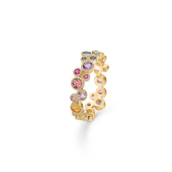 Mads Z 14 kt. Luxury Rainbow ring med ægte sten – 1544062-001